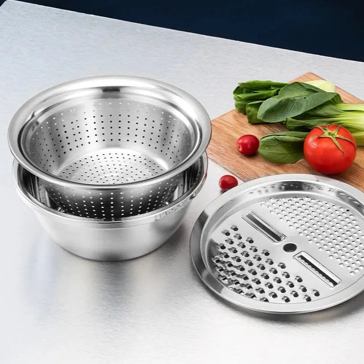 3-in-1 Stainless Steel Master Bowl