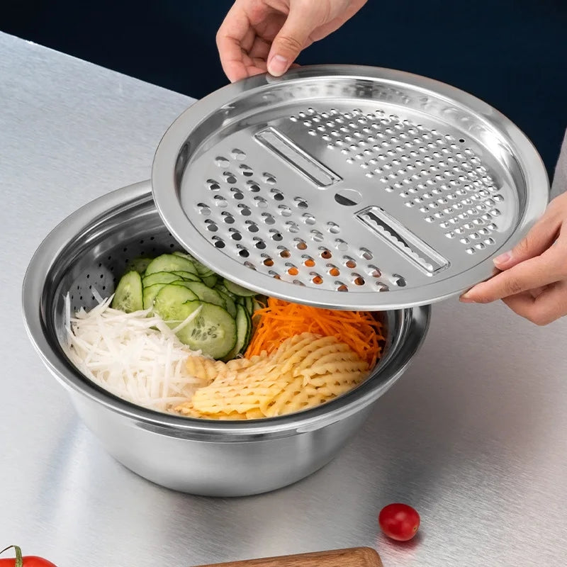 3-in-1 Stainless Steel Master Bowl