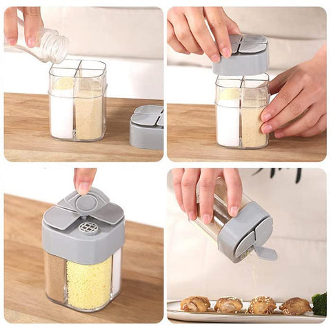 The 4 Compartments Spices Jar