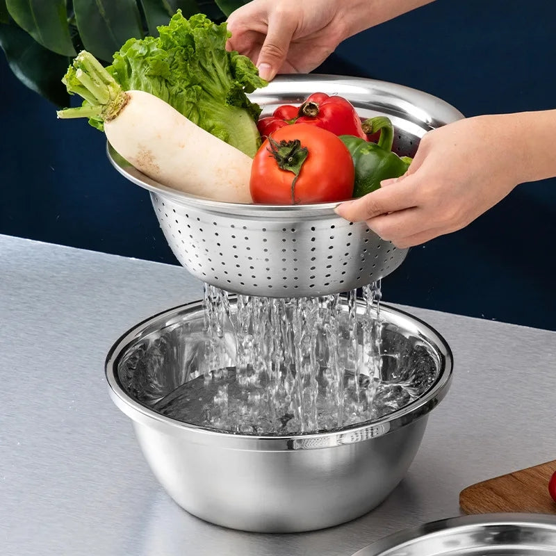 3-in-1 Stainless Steel Master Bowl