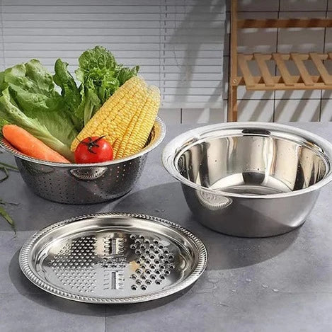 3-in-1 Stainless Steel Master Bowl