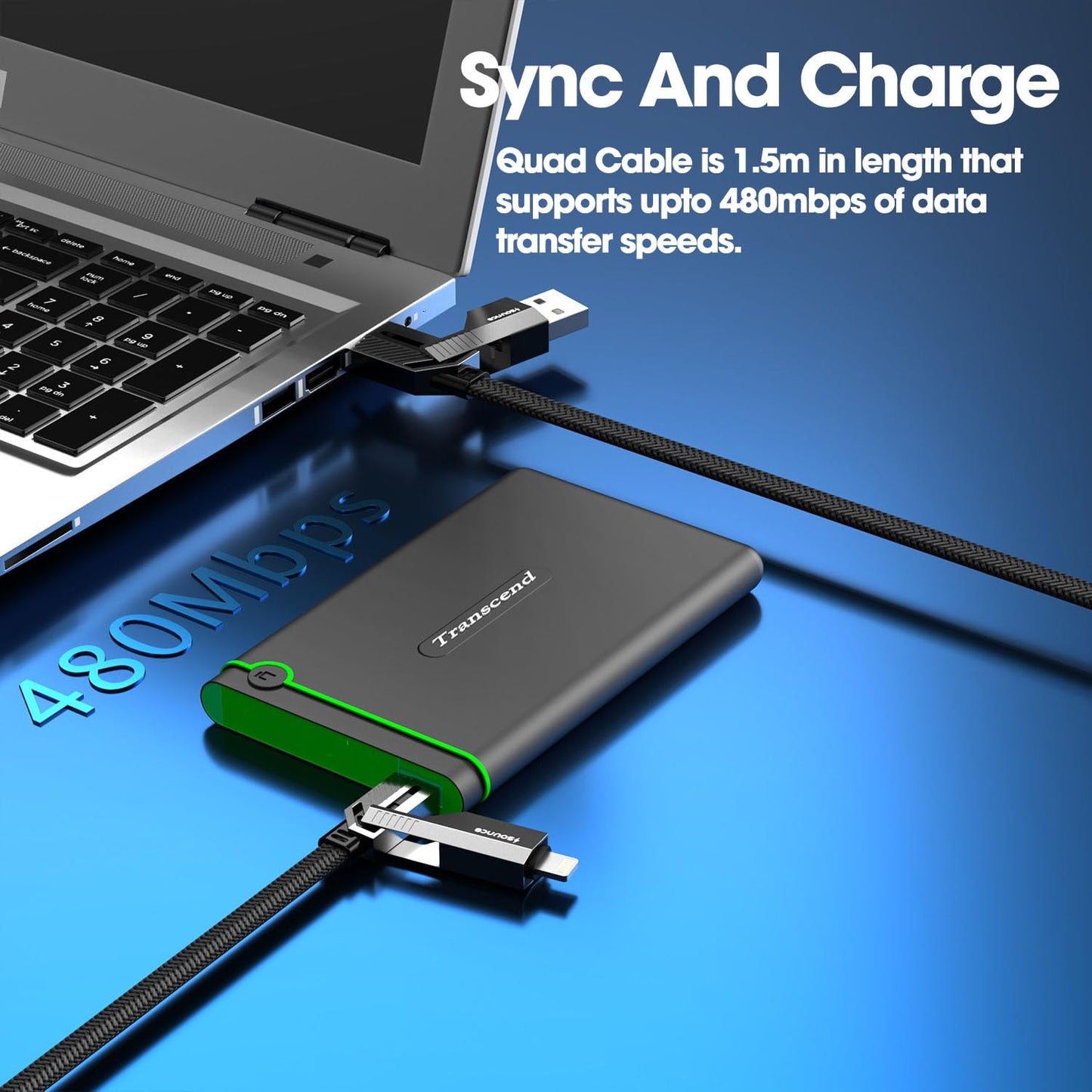 ChargeBuddy 4-in-1 Cable