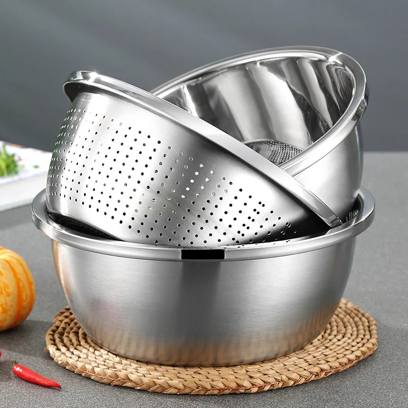 3-in-1 Stainless Steel Master Bowl